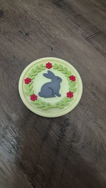 Bộ Lót Ly Hình Thỏ Phục Sinh & Khay Đựng – Series #01 - Image 2