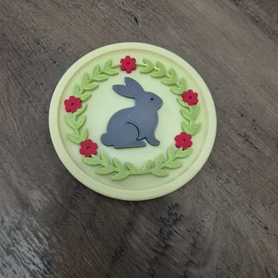 Bộ Lót Ly Hình Thỏ Phục Sinh & Khay Đựng – Series #01