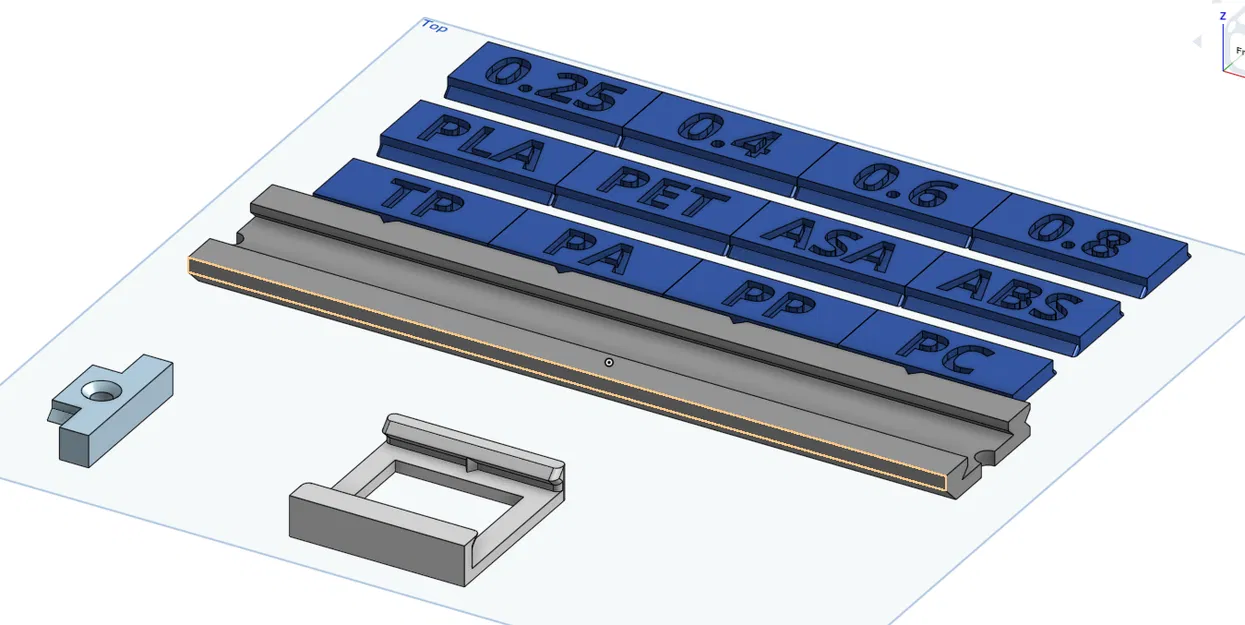 Bộ chỉ báo kích thước nozzle và loại vật liệu - Image 2
