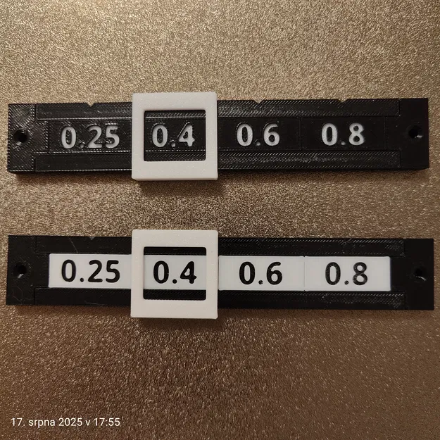 Bộ chỉ báo kích thước nozzle và loại vật liệu - Image 5