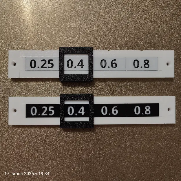 Bộ chỉ báo kích thước nozzle và loại vật liệu - Image 6