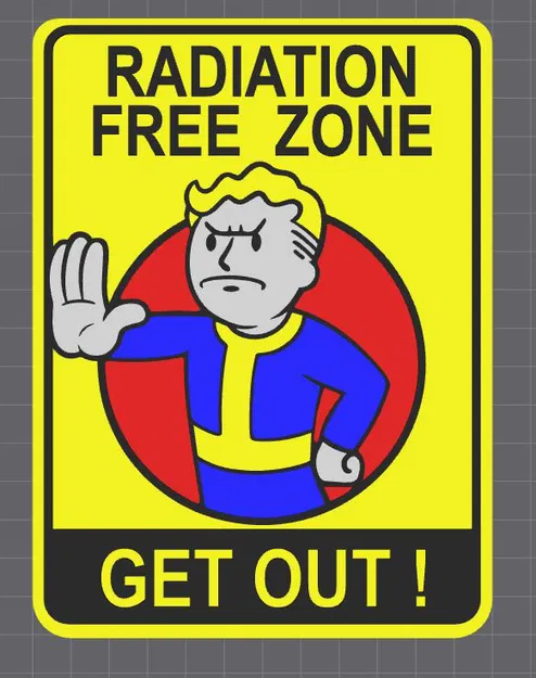 Biển báo cảnh báo phong cách truyện tranh - Image 1