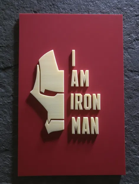 “I AM IRON MAN” – Tranh treo tường 3D (Thiết kế nhiều lớp) - Image 2
