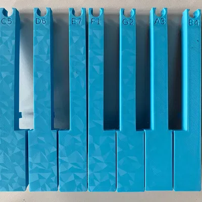 Bộ phím đàn Piano in 3D thay thế cho Roland E-68