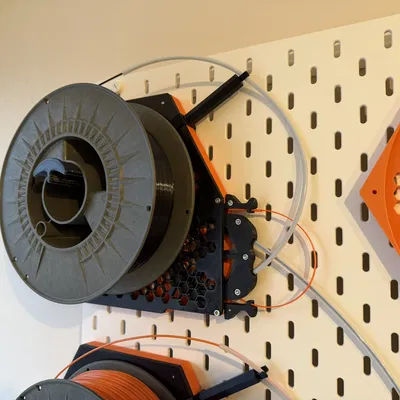 Giá đỡ cuộn nhựa tích hợp Buffer cho Core ONE & MMU3 trên bảng Skådis (Tương thích INDX!)