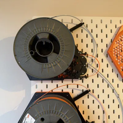 Giá đỡ cuộn nhựa tích hợp Buffer cho Core ONE & MMU3 trên bảng Skådis (Tương thích INDX!)