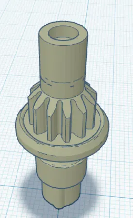 Mô hình bánh răng trụ (Pinion Gear) độ chính xác cao cho in 3D - Image 1