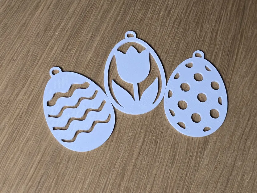 Bộ mẫu treo trang trí trứng Phục sinh - Set 04 - Image 1