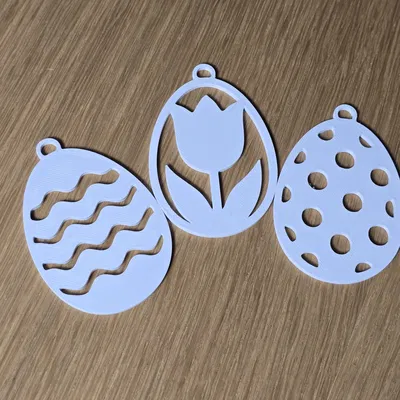 Bộ mẫu treo trang trí trứng Phục sinh - Set 04