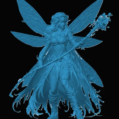 Mô hình Fairy Druid tinh xảo cho game D&D và tabletop RPG