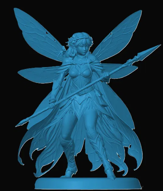 Mô hình Fairy Fighter (Tiên Nữ Chiến Binh) 3D cho game RPG - Image 1