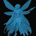 Mô hình Fairy Fighter (Tiên Nữ Chiến Binh) 3D cho game RPG - Thumbnail 1