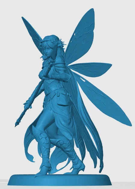 Mô hình Fairy Fighter (Tiên Nữ Chiến Binh) 3D cho game RPG - Image 2