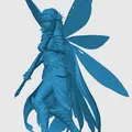 Mô hình Fairy Fighter (Tiên Nữ Chiến Binh) 3D cho game RPG - Thumbnail 2