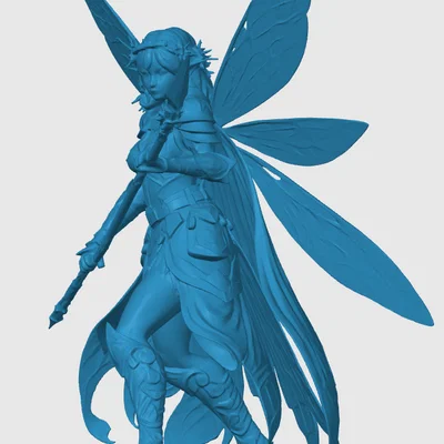 Mô hình Fairy Fighter (Tiên Nữ Chiến Binh) 3D cho game RPG