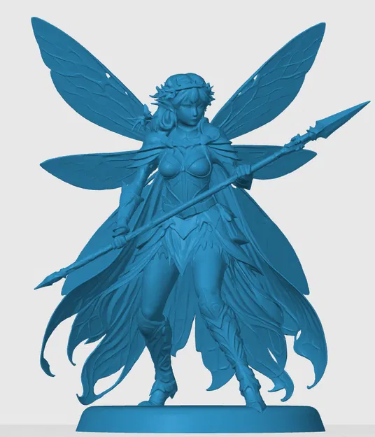 Mô hình Fairy Fighter (Tiên Nữ Chiến Binh) 3D cho game RPG - Image 3