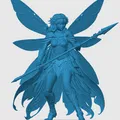 Mô hình Fairy Fighter (Tiên Nữ Chiến Binh) 3D cho game RPG - Thumbnail 3