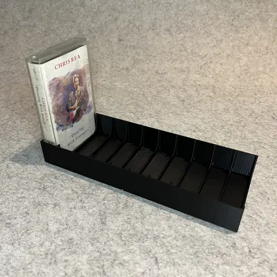 Khay 3D trưng bày 10 băng Cassette gọn gàng, phong cách