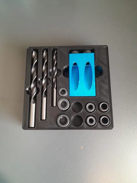 Khay Đựng Dụng Cụ 3x3 Hệ Grindfinity Cho Mũi Khoan - Image 2