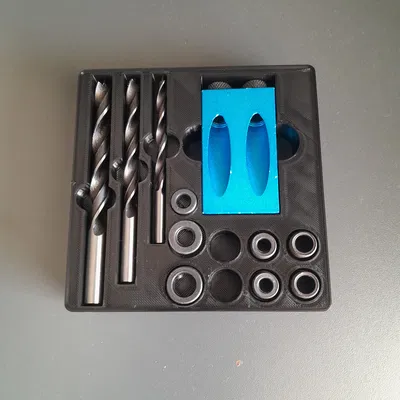 Khay Đựng Dụng Cụ 3x3 Hệ Grindfinity Cho Mũi Khoan