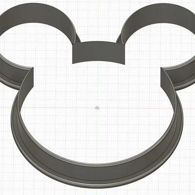 Khuôn cắt bánh quy hình Mickey Mouse đáng yêu in 3D