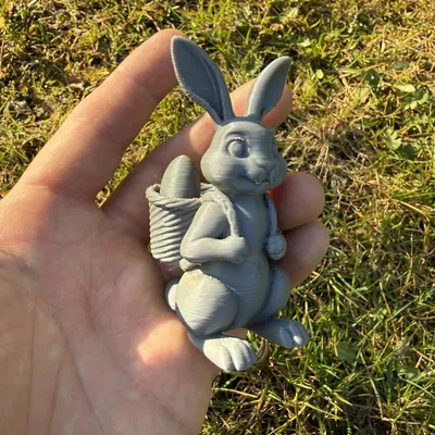 Bộ sưu tập thỏ Phục sinh cùng giỏ và trứng