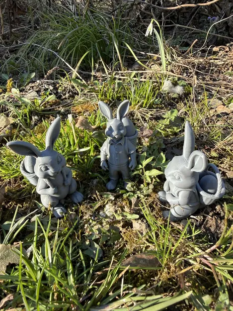 Bộ sưu tập thỏ Phục sinh cùng giỏ và trứng - Image 5