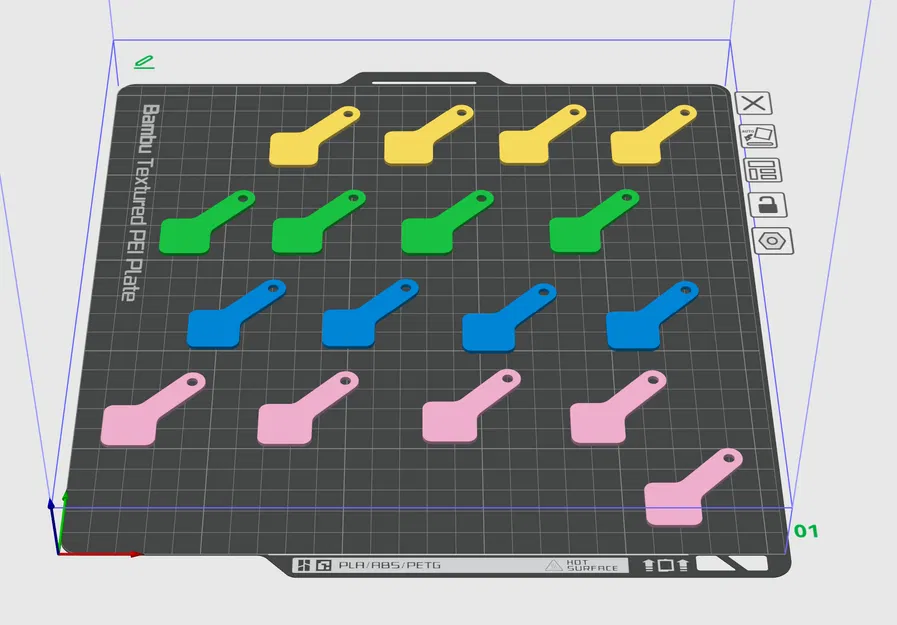 Đồng xu nhựa in 3D mở khóa xe đẩy siêu thị siêu tiện lợi - Image 1