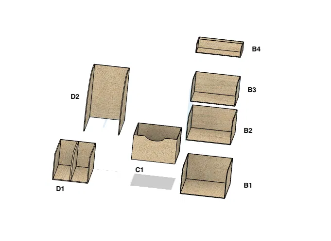 Kệ Để Bàn Đa Năng Organizer GT536 - File In 3D Thông Minh - Image 3