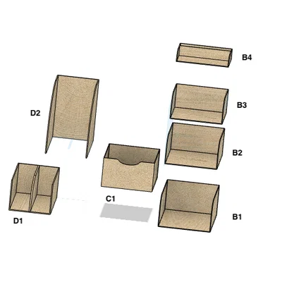 Kệ Để Bàn Đa Năng Organizer GT536 - File In 3D Thông Minh