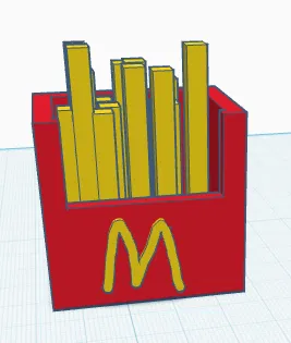 Mô hình 3D trang trí khoai tây chiên phong cách McDonald's độc đáo - Image 1