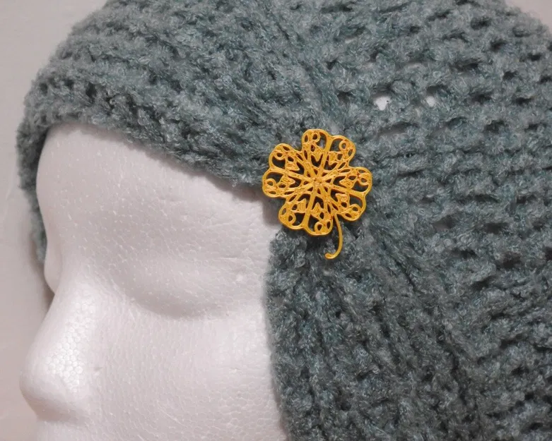 Nút cài hình cỏ ba lá (Clover Button) - Image 1