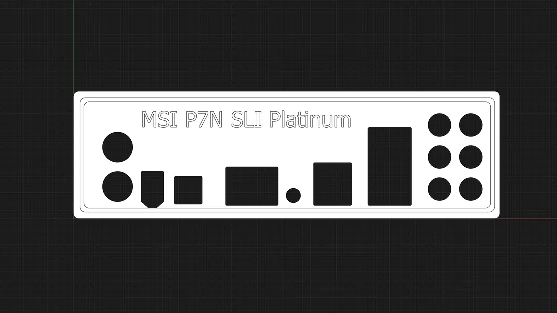 IO Shield cho MSI P7N SLI Platinum (MS-7380) - Image 1