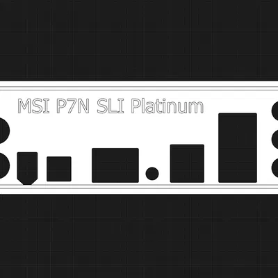 IO Shield cho MSI P7N SLI Platinum (MS-7380)