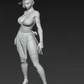Mô hình nữ chiến binh Ninja đeo mặt nạ 3D (file in STL) - Thumbnail 2