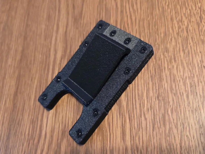 Ví in 3D tối giản tích hợp kẹp tiền - Image 1