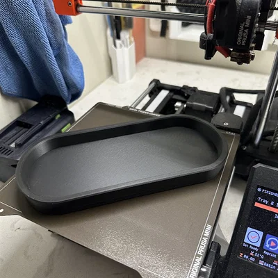 Khay đựng xà phòng và đồ dùng bồn rửa (Oval Tray) - File in 3D