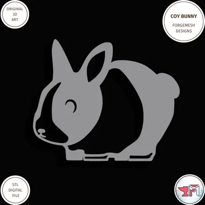 Mô hình chú thỏ Coy Bunny đáng yêu