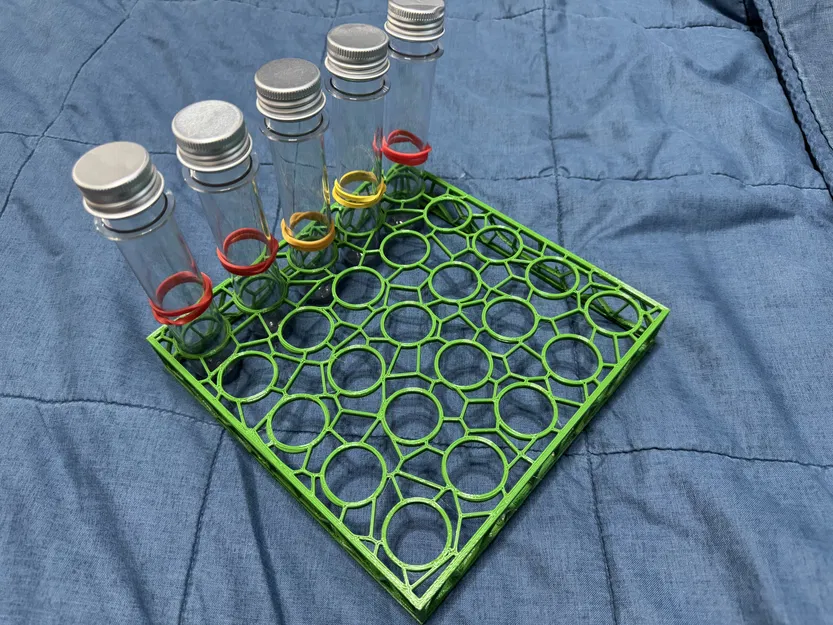 Giá đỡ ống nghiệm kiểu Voronoi - Parametric - Image 1