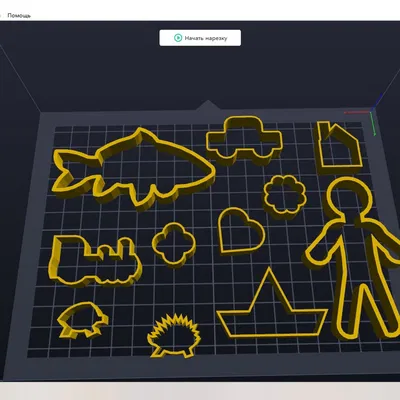 Bộ khuôn cắt bánh quy và đất nặn đáng yêu cho bé in 3D