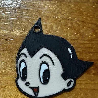 Móc khóa Astro Boy in 3D - Phụ kiện hoạt hình retro độc đáo