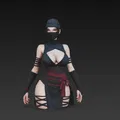 Mô hình tượng nữ Ninja quyến rũ (Sexy Ninja Woman Bust) in 3D - Thumbnail 4