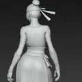 Mô hình tượng nữ Ninja chiến binh (Ninja Girl Fighter Bust) in 3D - Thumbnail 5
