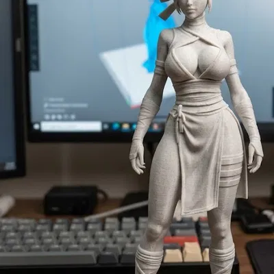 Mô hình tượng nữ Ninja 3D - Thiết kế quyến rũ cho người sưu tầm