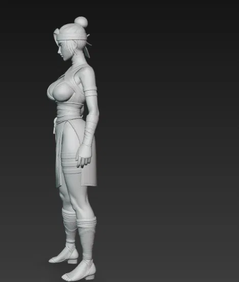 Mô hình tượng nữ Ninja 3D - Thiết kế quyến rũ cho người sưu tầm - Image 2