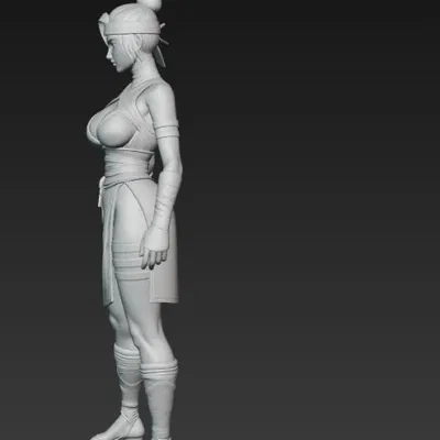 Mô hình tượng nữ Ninja 3D - Thiết kế quyến rũ cho người sưu tầm