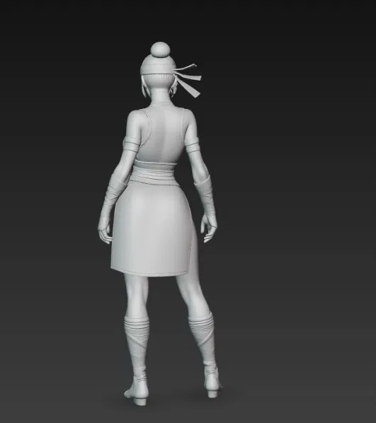 Mô hình tượng nữ Ninja 3D - Thiết kế quyến rũ cho người sưu tầm - Image 4