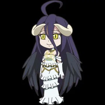 Mô hình 3D Chibi Albedo Overlord cực đẹp dành cho fan anime