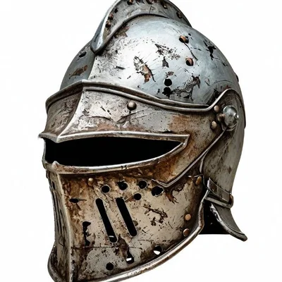 Mô hình Mũ giáp hiệp sĩ Knight Helmet 3D chi tiết ấn tượng