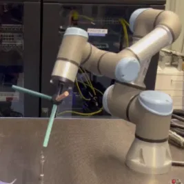 Mô hình hệ trục tọa độ XYZ cho cánh tay robot UR3e chính xác